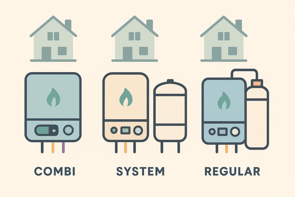 combi vs system vs heat only boilers
